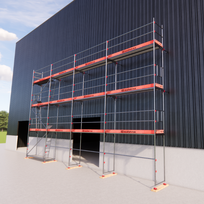 Rux Framescaff Fassadengerüst 108 m² | Komplettes Gerüstpaket - technisch kompatibel zu Layher 