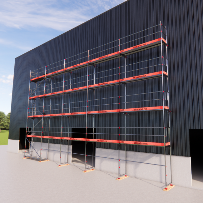 Rux Framescaff Fassadengerüst 164 m² | Komplettes Gerüstpaket - technisch kompatibel zu Layher 