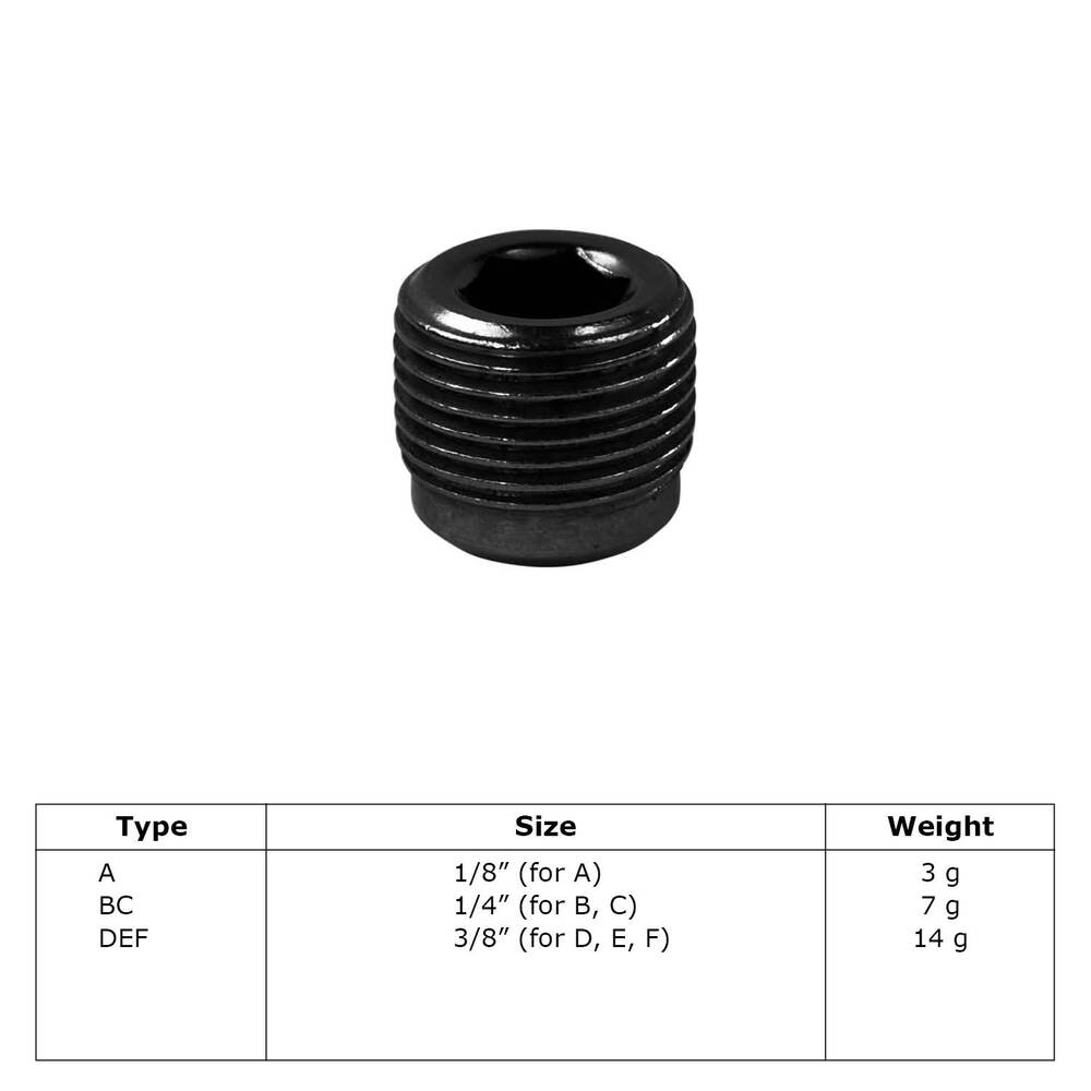 Typ_76 Stellschrauben 42,4 mm, 48,3 mm, 60,3 mm (schwarz) 