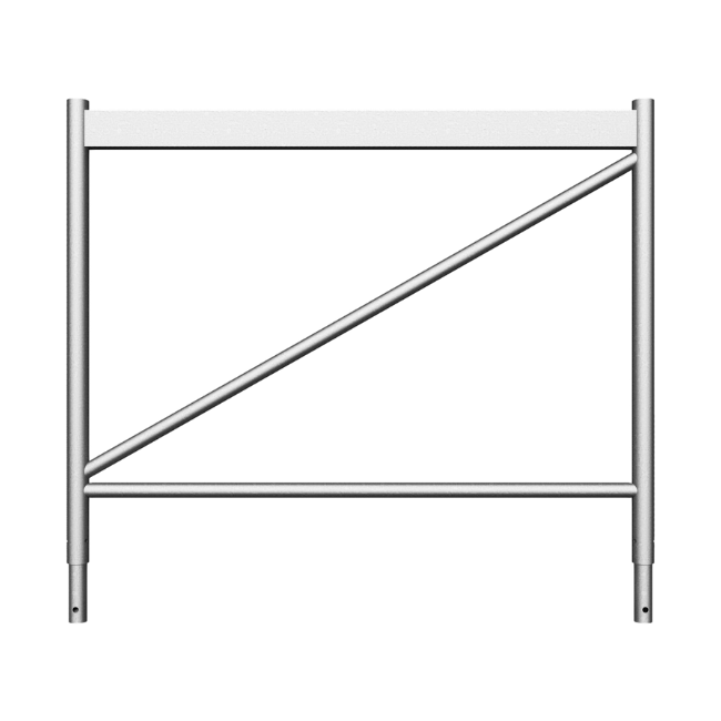 Stirngeländerrahmen (für Gerüstböcke), verzinkt 1.20 m