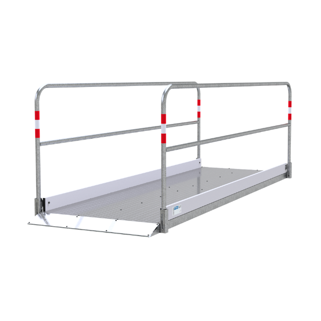 Grabenbrücke aus Aluminium, 1m breit 