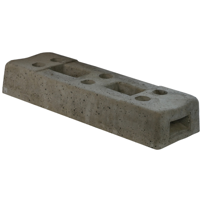 Bauzaunfuß aus Beton 