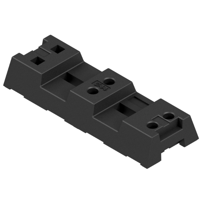 Bauzaunfuß aus Kunstoffrecycling, 16 kg 