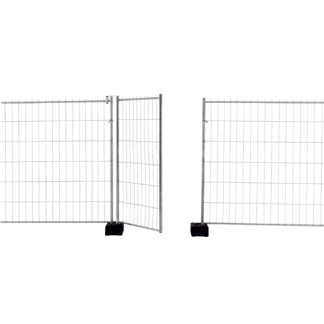 Mobilzaun / Bauzaun „Standard“, Torelement 1,2 x 1,2 m 