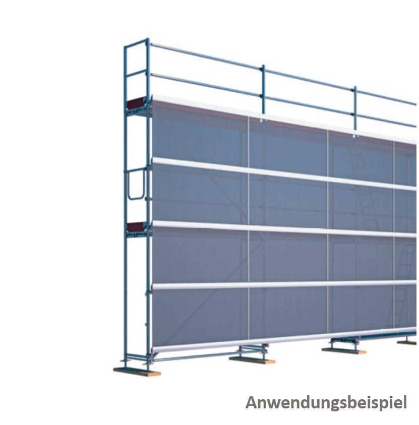 Scaffguard Aluminiumschiene für Wandplatten, Länge 6,00 m 