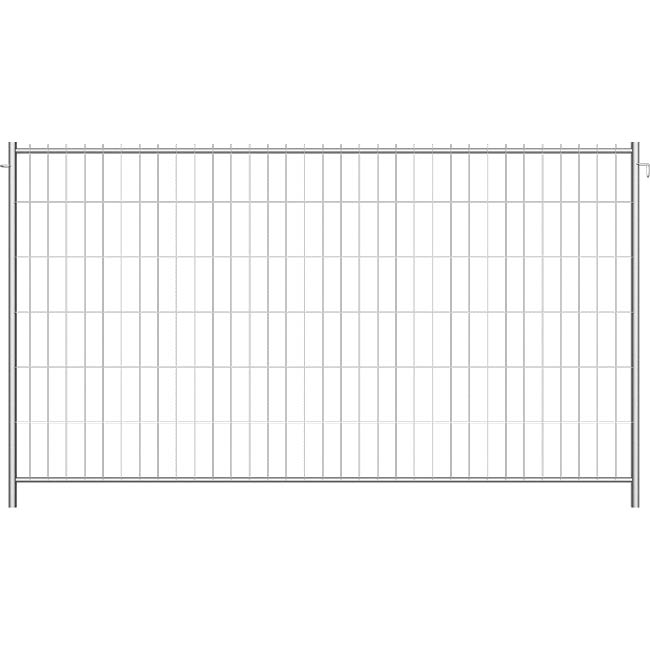 Mobilzaun "Leicht", Element B 3,5 m mit Haken & Öse 