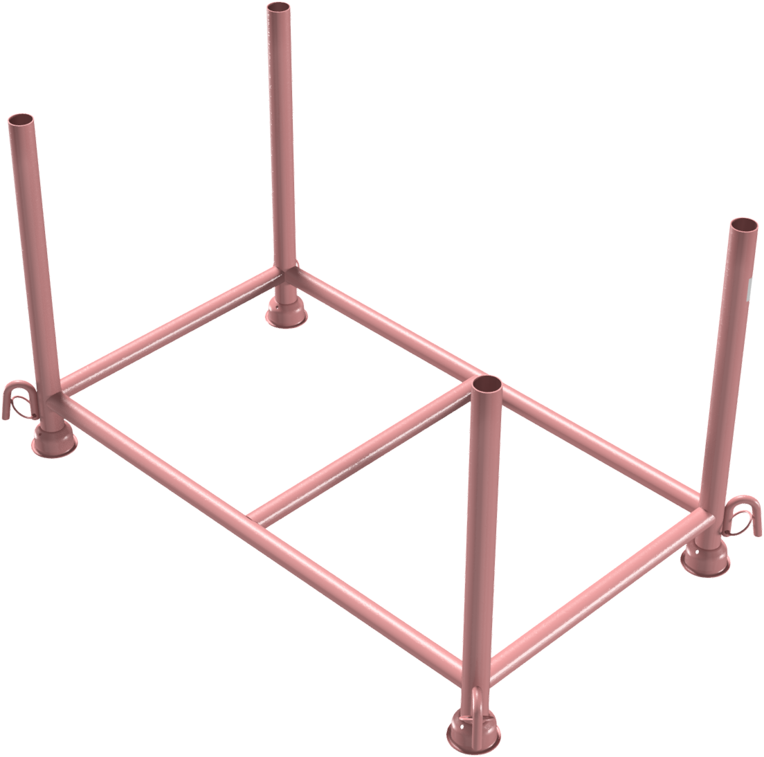 Stapelpalette, 130 x 70 x 70 cm lackiert