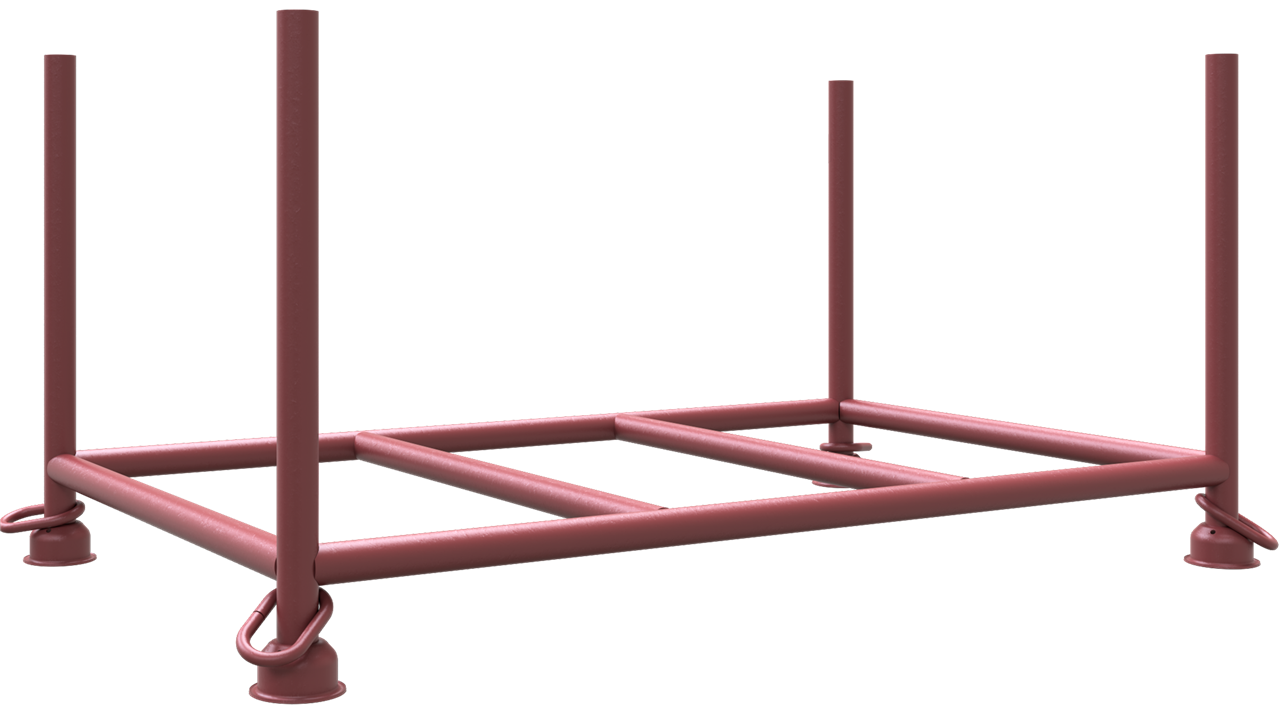 Stapelpalette, 150 x 87 x 60 cm lackiert 