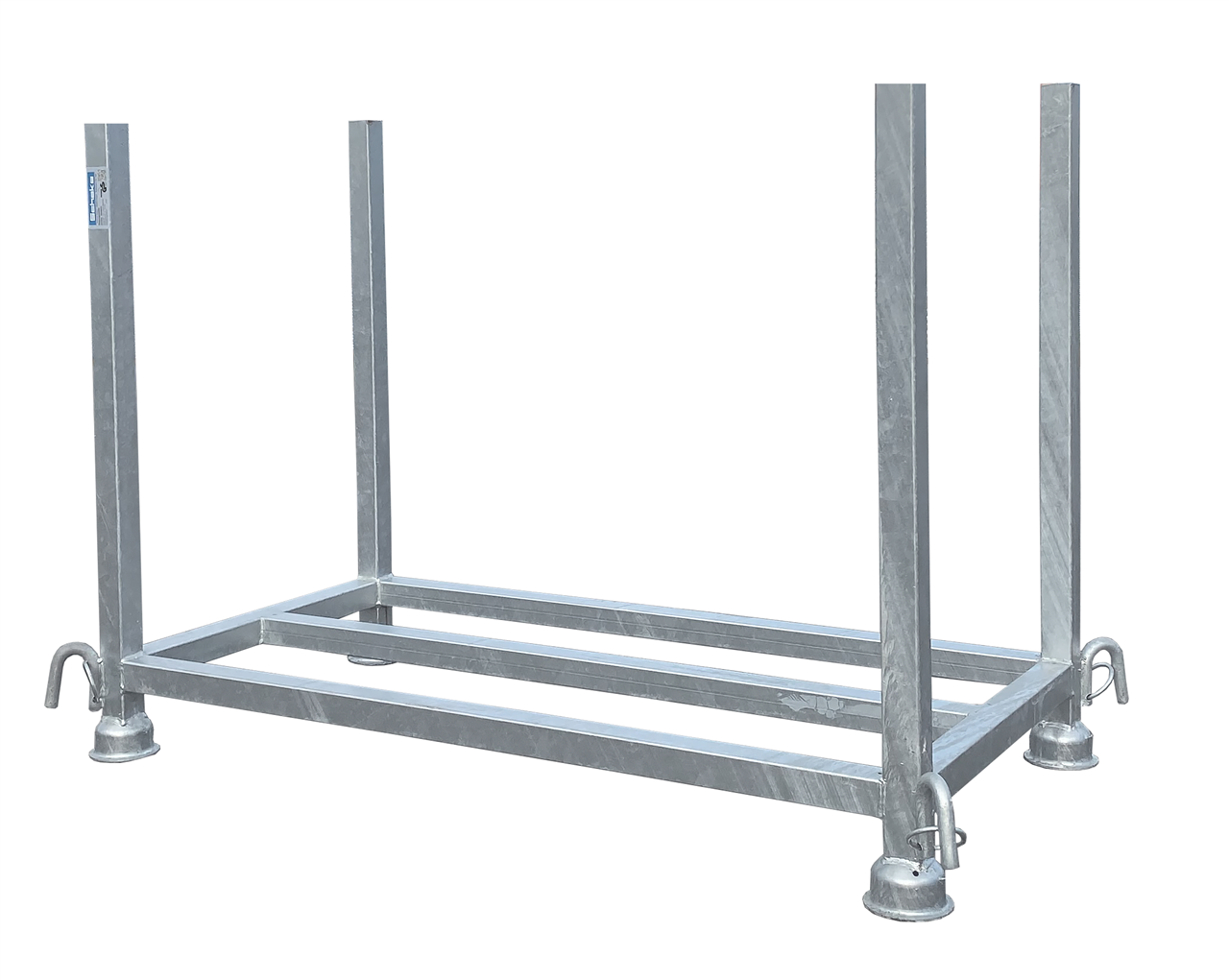 Stapelpalette für Fußplatten, 130 x 63 x 90 cm 