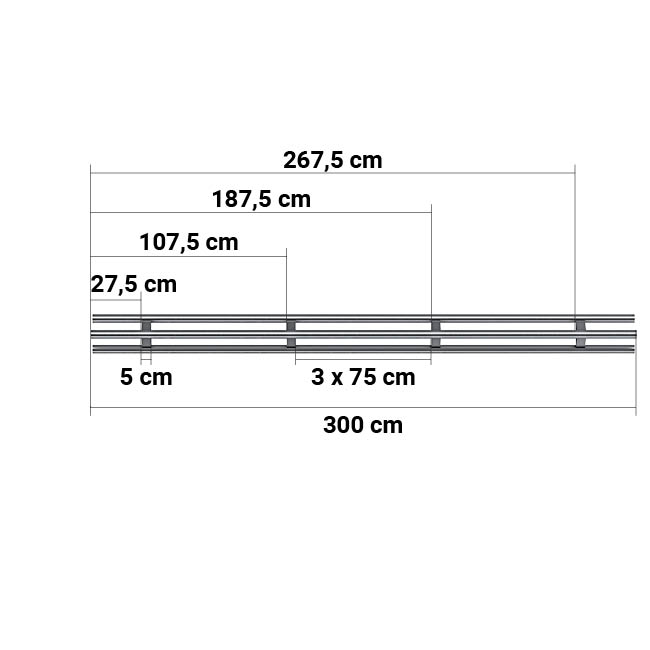 Dreieckstütze 3,00 m | bis 111 kN belastbar 