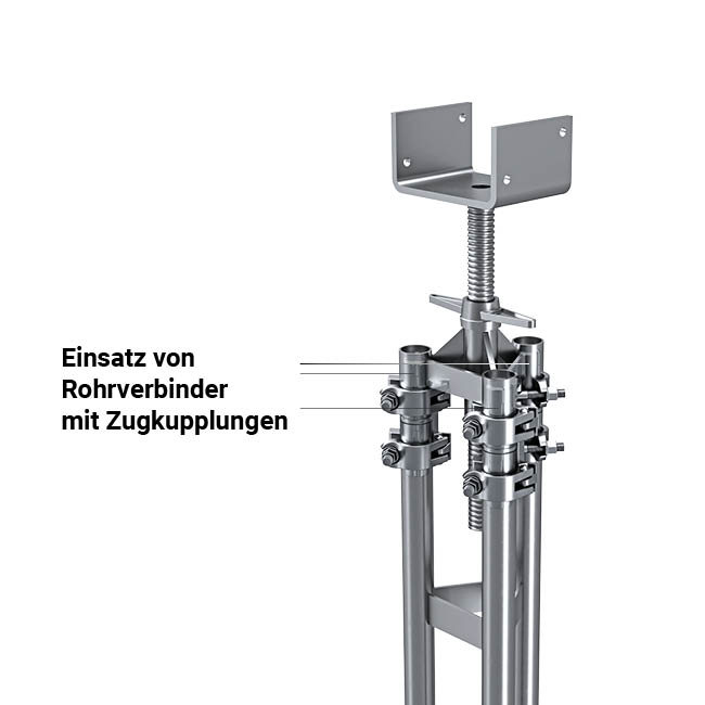 Zentrierstück für Dreieckstütze 