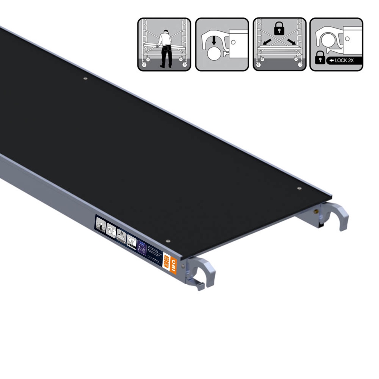 Movar Fibre Plattform o. Luke, 0.61 m breit 