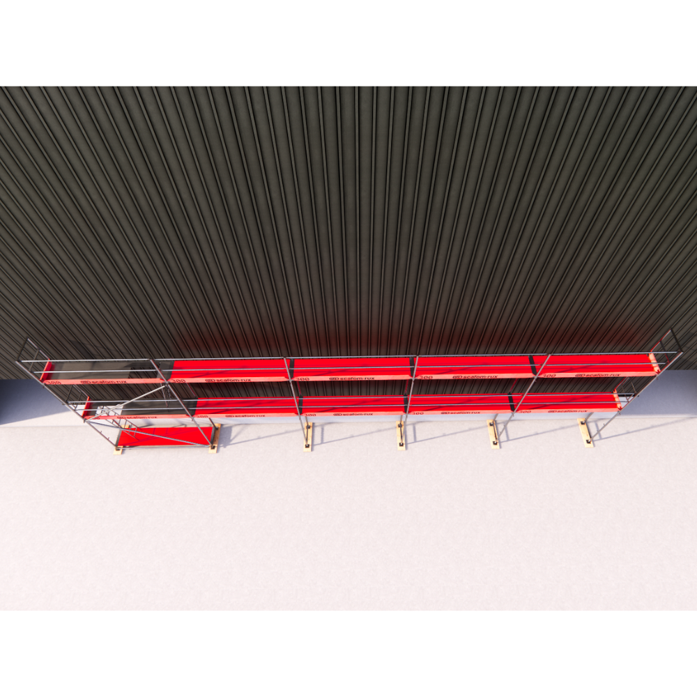 Rux Super Fassadengerüst 96m² | Komplettes Gerüstpaket – Feldlänge 3,00 m 