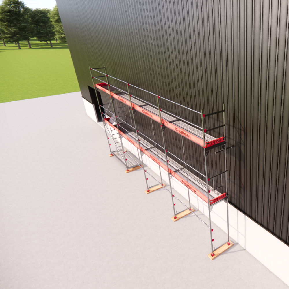 Rux Framescaff Fassadengerüst 68 m² | Komplettes Gerüstpaket - technisch kompatibel zu Layher 