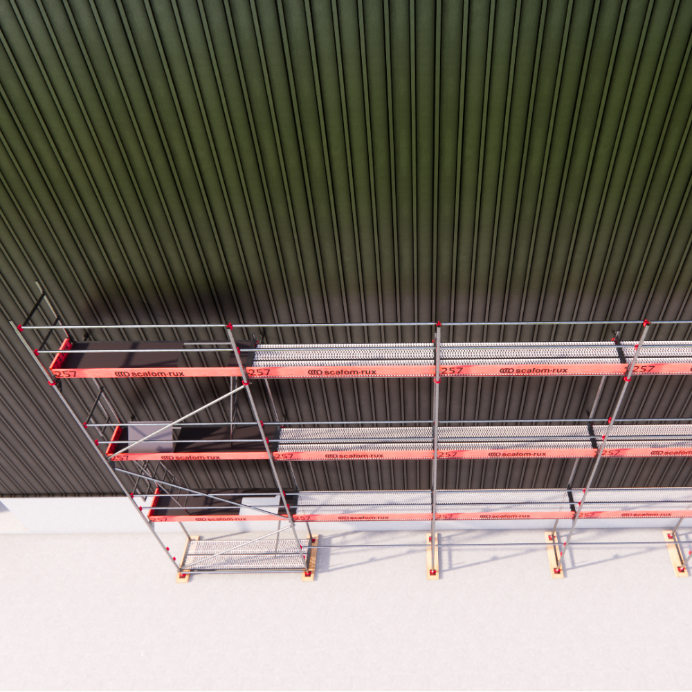 Rux Framescaff Fassadengerüst 90 m² | Komplettes Gerüstpaket - technisch kompatibel zu Layher 