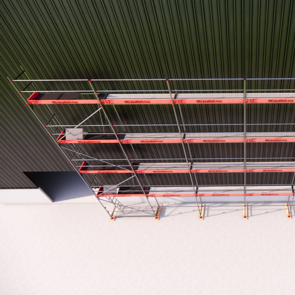 Rux Framescaff Fassadengerüst 164 m² | Komplettes Gerüstpaket - technisch kompatibel zu Layher 