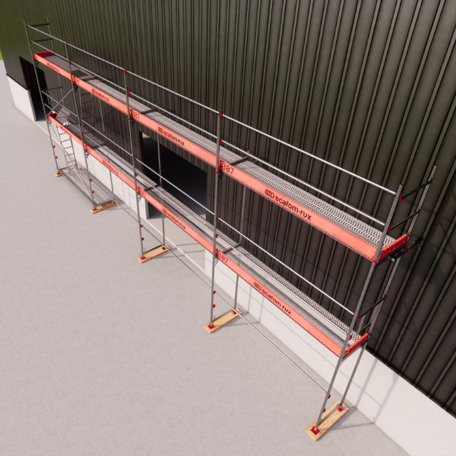 Rux Framescaff Fassadengerüst 80 m² | Komplettes Gerüstpaket - technisch kompatibel zu Layher 
