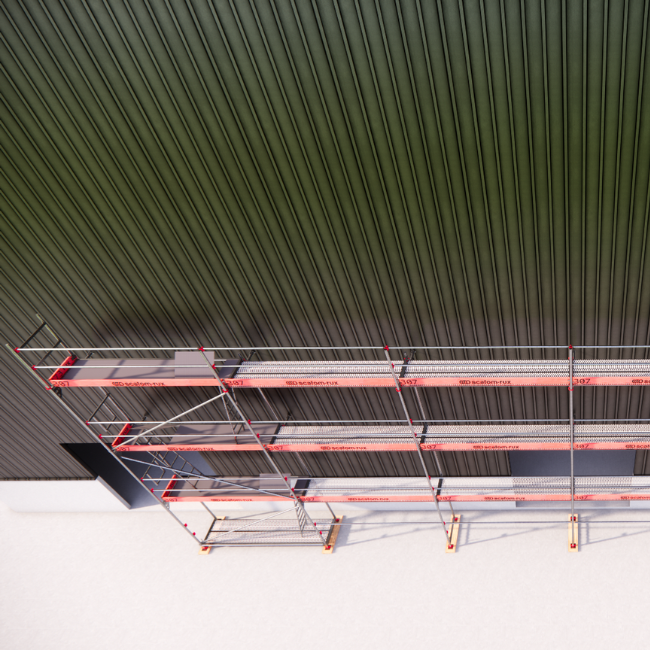 Rux Framescaff Fassadengerüst 155 m² | Komplettes Gerüstpaket - technisch kompatibel zu Layher 