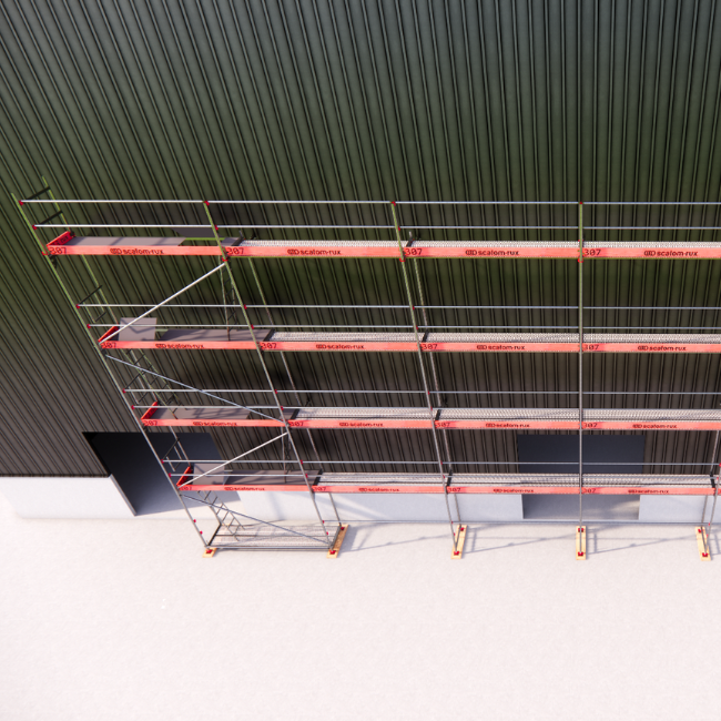 Rux Framescaff Fassadengerüst 194 m² | Komplettes Gerüstpaket - technisch kompatibel zu Layher 