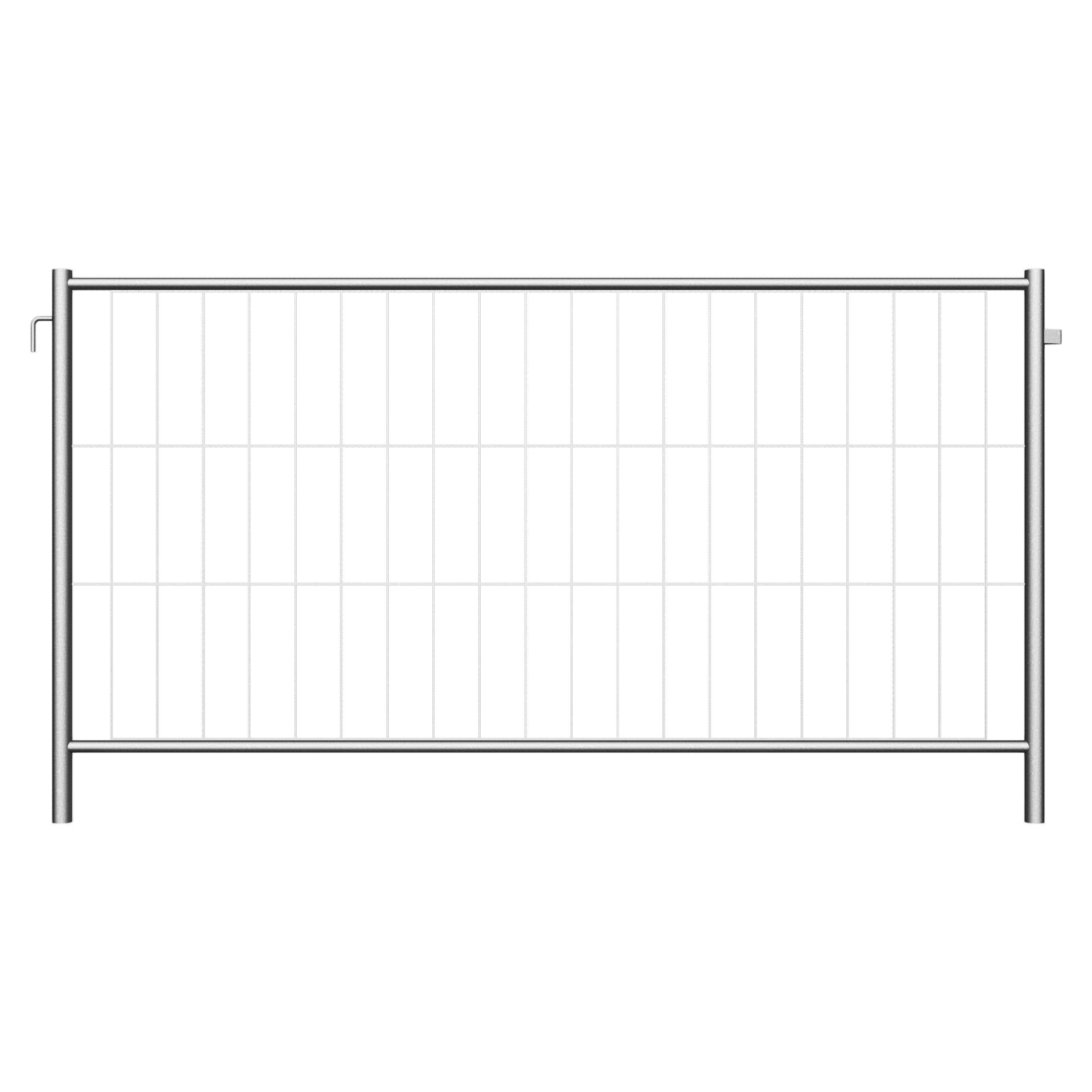 Mobilzaun / Bauzaun "Profi" Ausgleichselement 2,20 x 1,20 m  mit Haken & Ösen