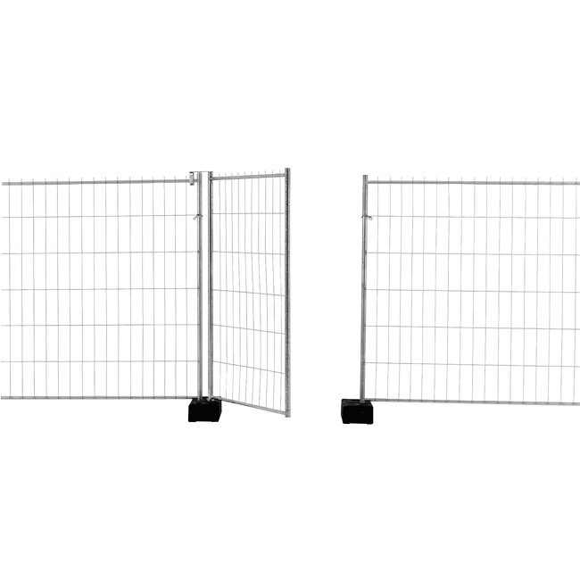 Mobilzaun / Bauzaun „Standard“, Torelement 1,2 x 2 m 