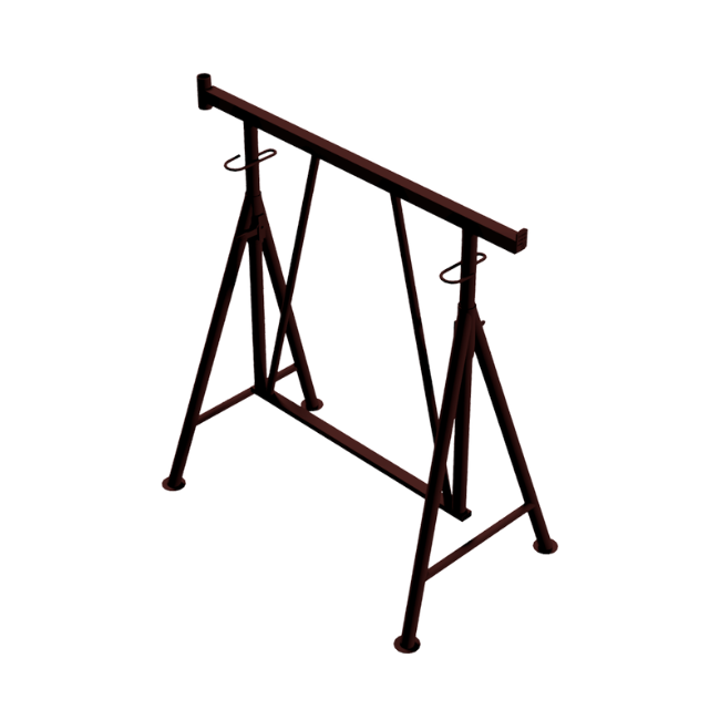 Faltgerüstbock "Compakt S 1200", braun lackiert Gr. 2 B 1.2 x H 1.00-1.75 m