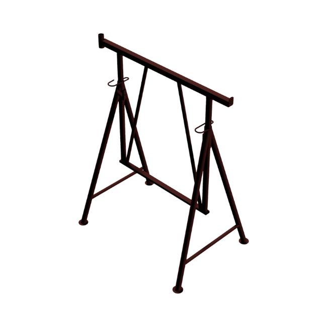 Faltgerüstbock "Compakt S 1200", braun lackiert Gr. 3 B 1.2 x H 1.20-1.95 m