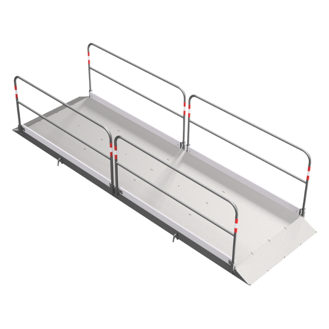 Alu-Grabenbrücke 4,50 m lang, 1,30 m 