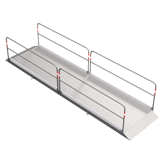 Alu-Grabenbrücke 5,50 m lang, 1,30 m  