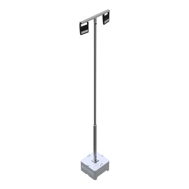 Lampenmast-Set 600 kg 