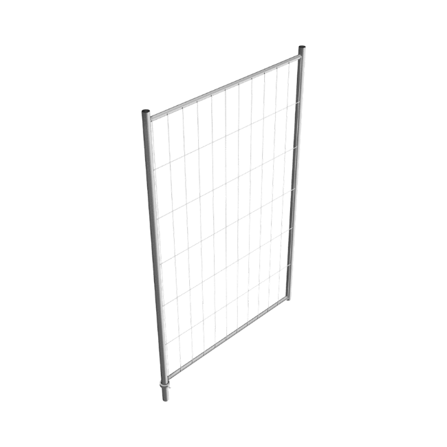 Mobilzaun / Bauzaun „Standard“, Torelement 1,2 x 2 m 