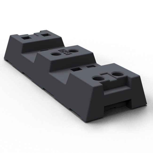 Bauzaunfuß aus Kunstoffrecycling, 16 kg 