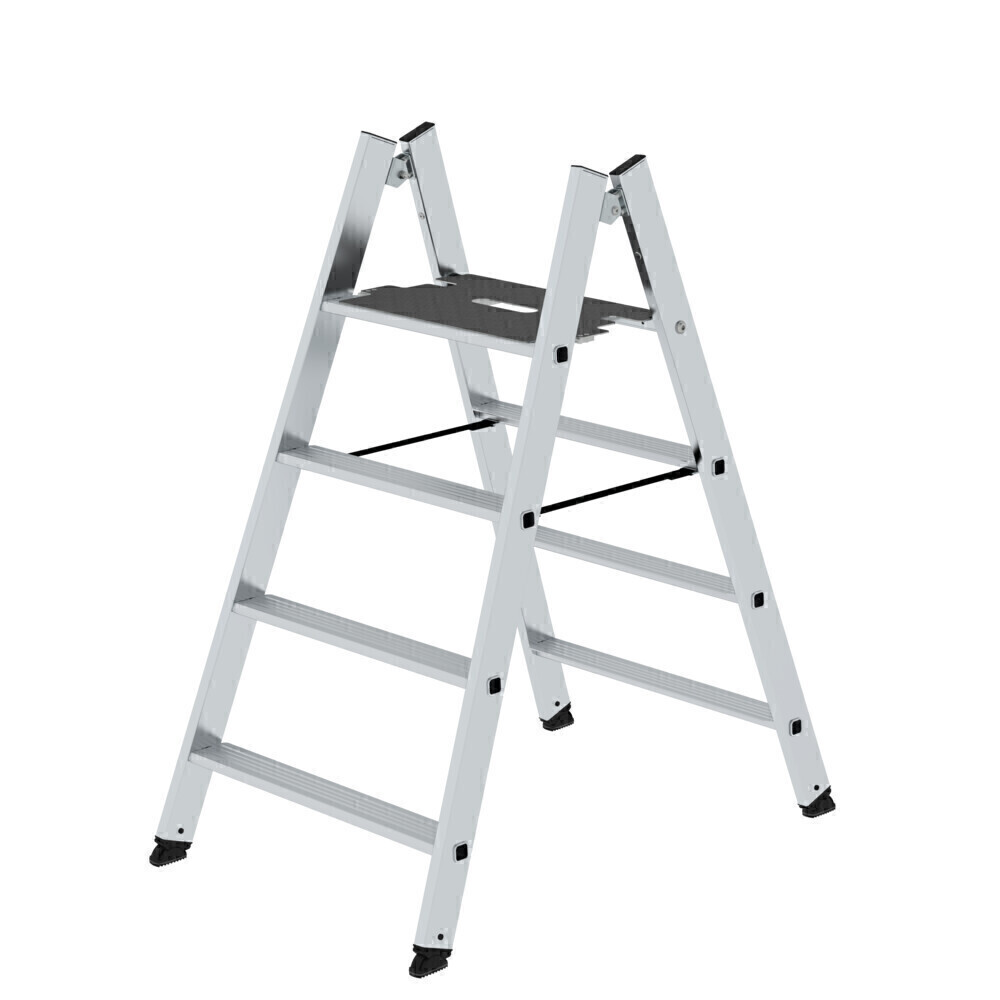 Munk Günzburger Klapptritt beidseitig begehbar Alu Natur  