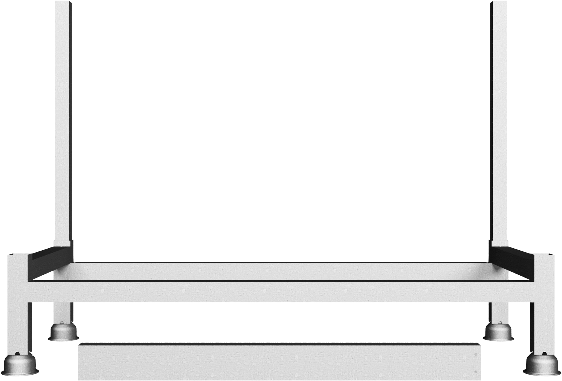 Palette für Absperrgitter, 140 x 57 x 82 cm 