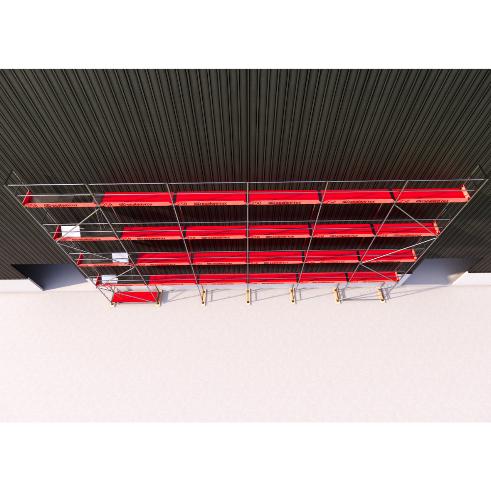 Rux Super Fassadengerüst 160m² | Komplettes Gerüstpaket – Feldlänge 2,5 m 