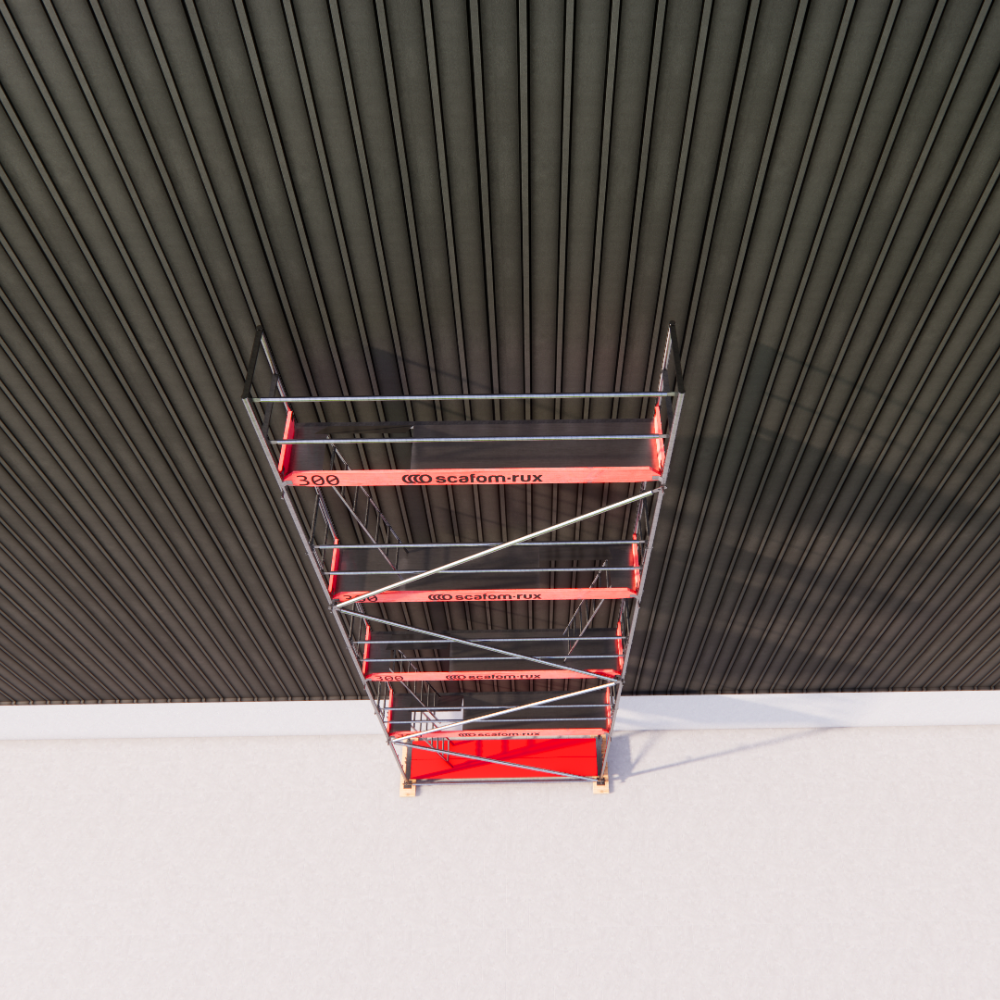 Rux Super Fassadengerüst 40m² | Komplettes Gerüstpaket – Feldlänge 3,00 m  