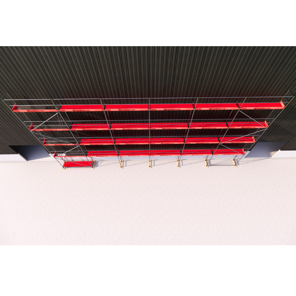 Rux Super Fassadengerüst 190m² | Komplettes Gerüstpaket – Feldlänge 3,00 m 