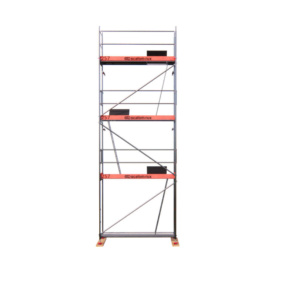 Rux Framescaff Fassadengerüst 29 m² | Komplettes Gerüstpaket - technisch kompatibel zu Layher 