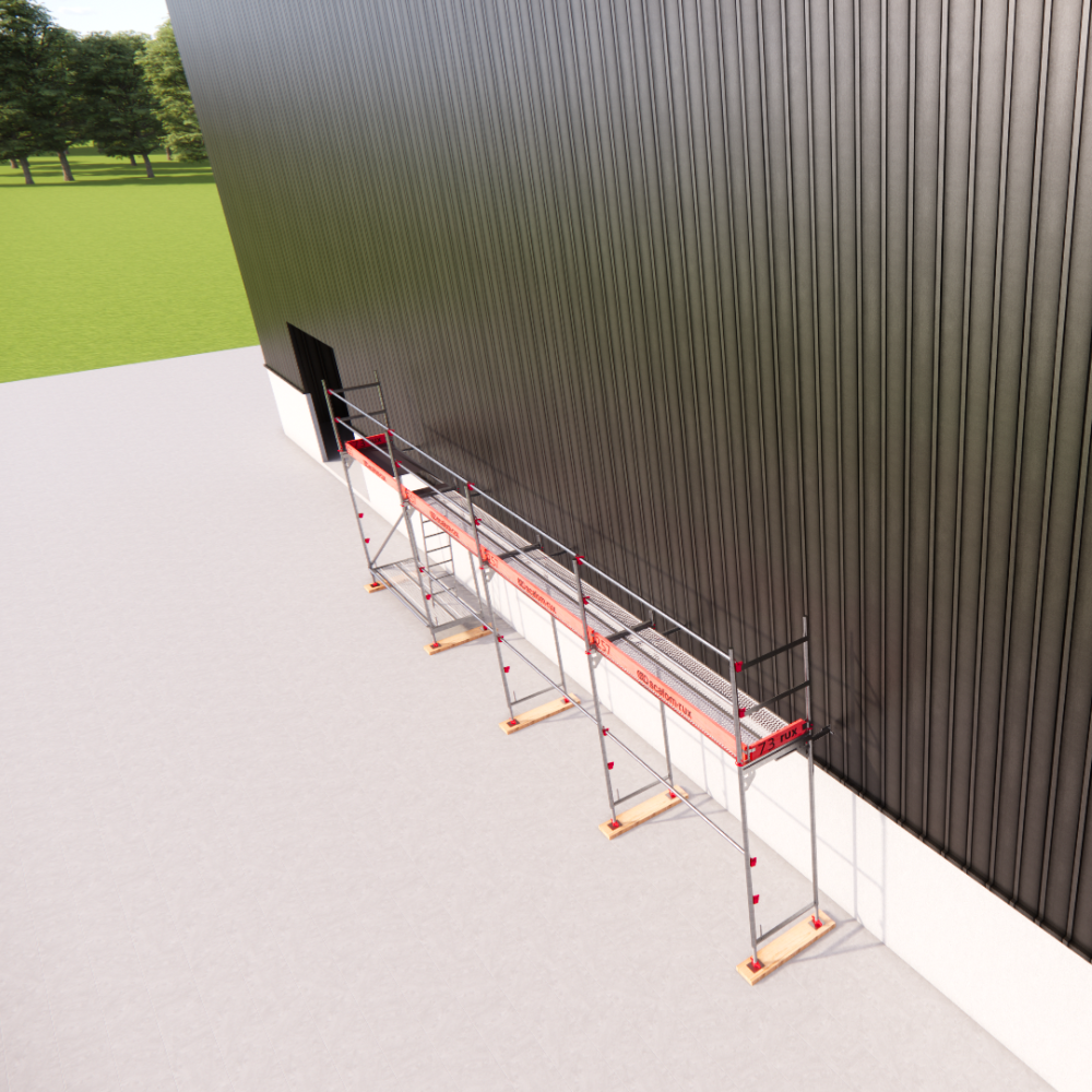 Rux Framescaff Fassadengerüst 45 m² | Komplettes Gerüstpaket - technisch kompatibel zu Layher 