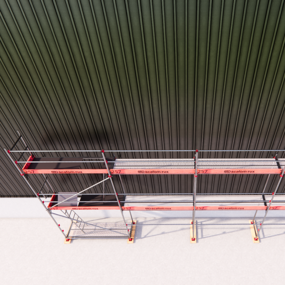 Rux Framescaff Fassadengerüst 68 m² | Komplettes Gerüstpaket - technisch kompatibel zu Layher 