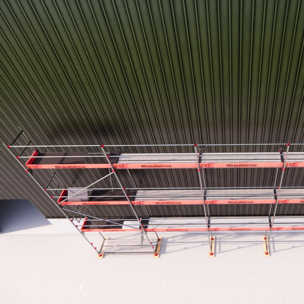 Rux Framescaff Fassadengerüst 111 m² | Komplettes Gerüstpaket - technisch kompatibel zu Layher 