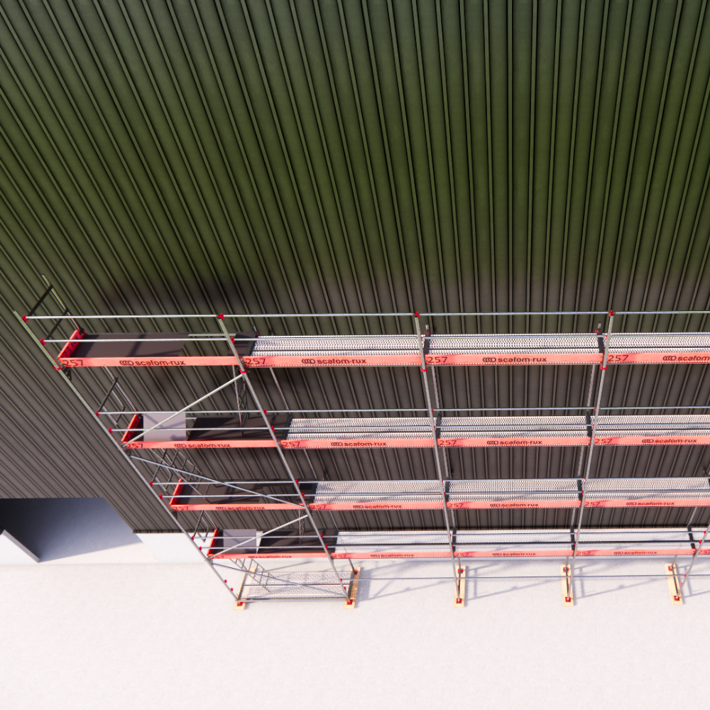 Rux Framescaff Fassadengerüst 166 m² | Komplettes Gerüstpaket - technisch kompatibel zu Layher 