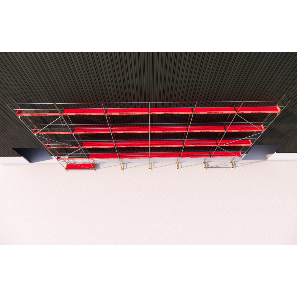Rux Super Fassadengerüst 190 m² | Komplettes Alugerüst-Paket für Fassadenarbeiten 