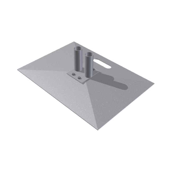 Mobilzaunplatte (ohne Bodenverankerung) 