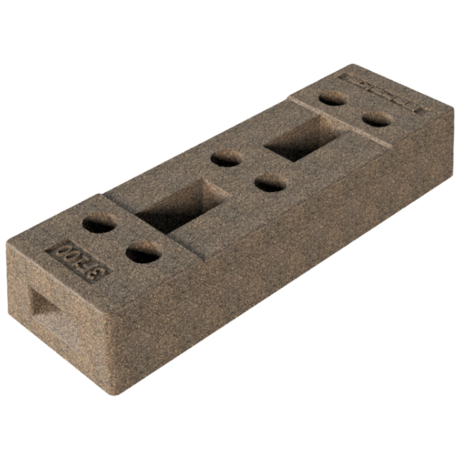 Bauzaunfuß aus Beton 