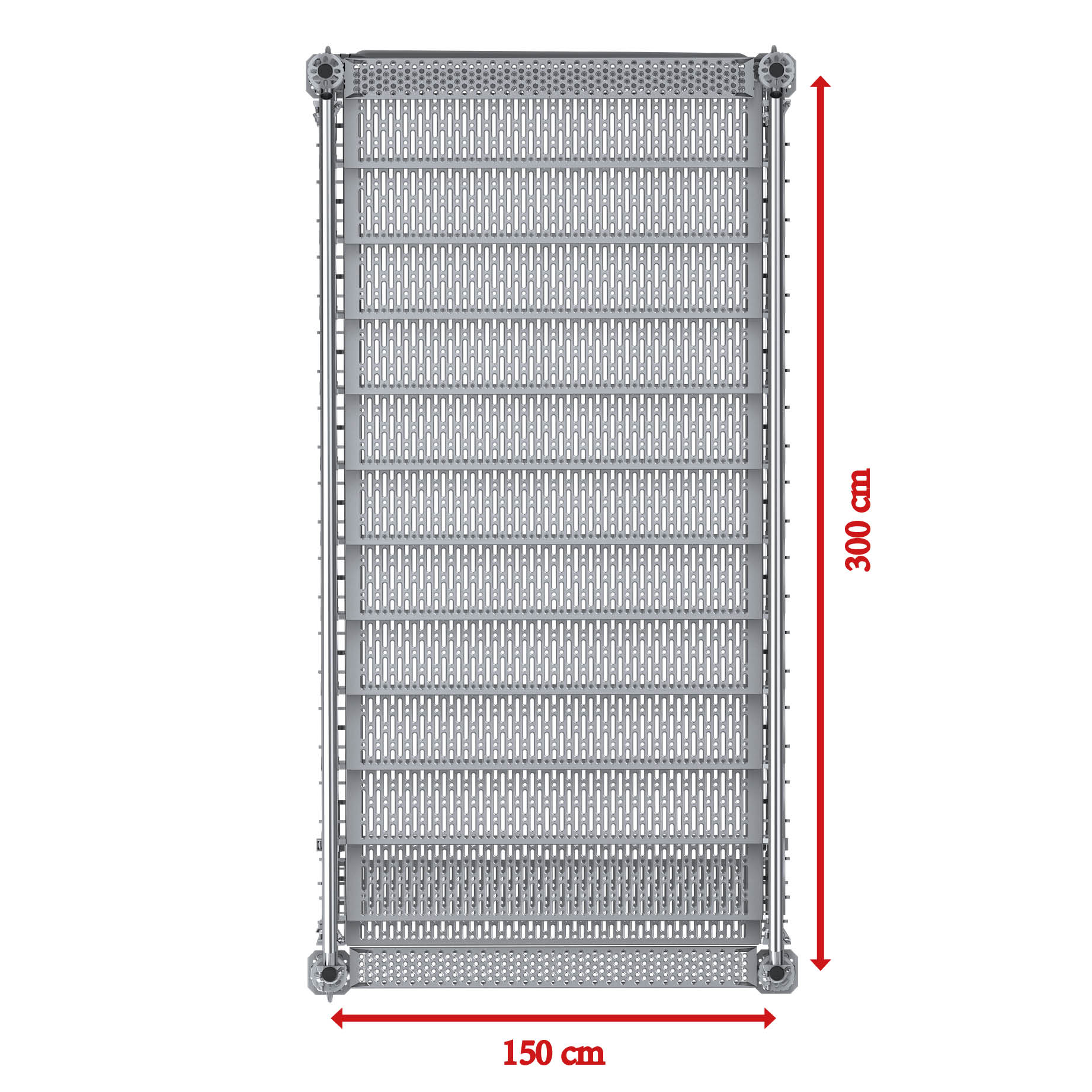 Bautreppe, Außentreppe Komfort plus, 2.00 m Höhenunterschied 3.00 x 1.50 m 