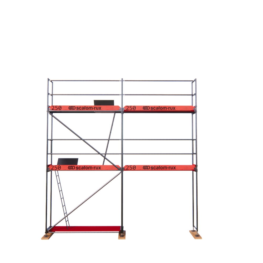 Rux Super Fassadengerüst 36m² | Komplettes Gerüstpaket – Feldlänge 2,5 m 