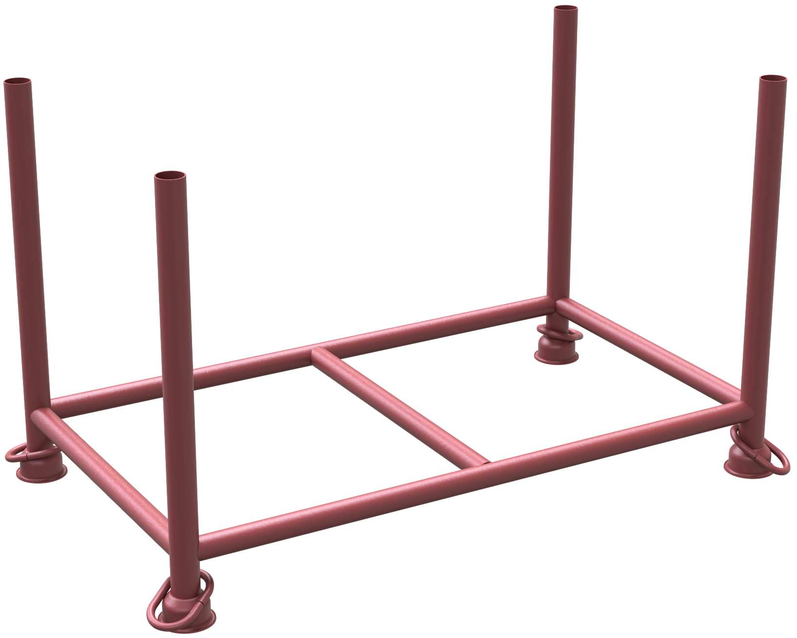 Stapelpalette, 130 x 70 x 70 cm lackiert