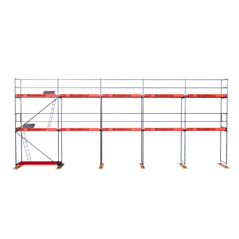 Rux Super Fassadengerüst 81m² | Komplettes Gerüstpaket – Feldlänge 2,5 m 