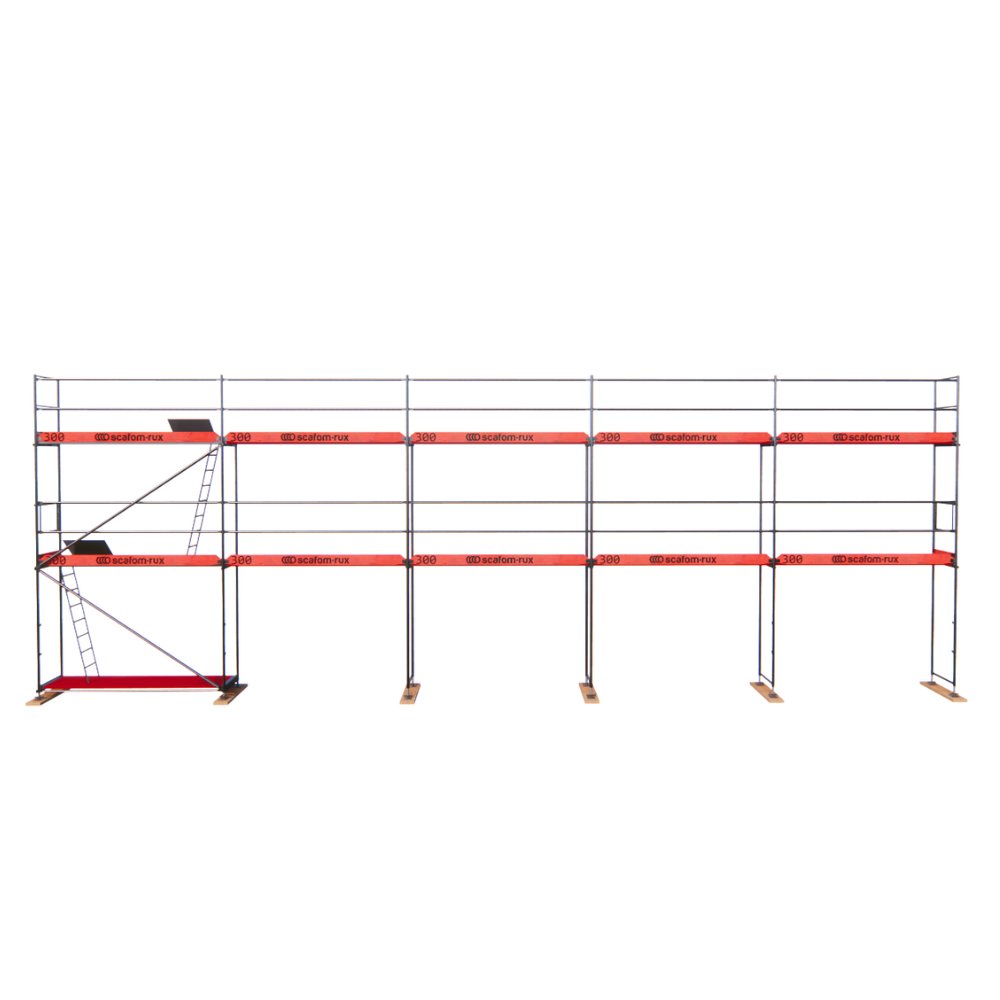 Rux Super Fassadengerüst 96m² | Komplettes Gerüstpaket – Feldlänge 3,00 m 